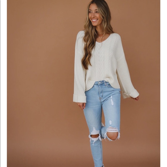 Cream Sweater - Picture 2 of 5